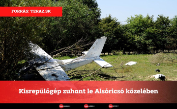 Kisrepülőgép zuhant le Alsóricsó közelében
