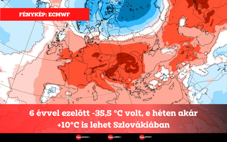 6 évvel ezelőtt -35,5 °C volt, e héten akár +10 °C is lehet Szlovákiában