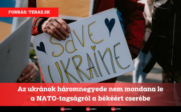 Az ukránok háromnegyede nem mondana le a NATO-tagságról a békéért cserébe