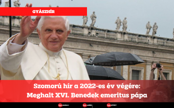 Szomorú hír a 2022-es év végére: Meghalt XVI. Benedek emeritus pápa