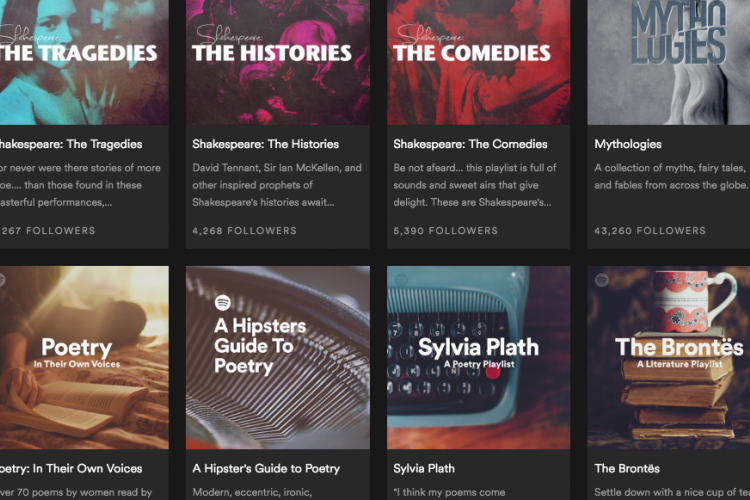 Új irányba indult a Spotify: mostantól irodalmi klasszikusokat is találunk a kínálatban
