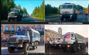 Gyanús orosz teherautó konvoj halad Belarusz felé