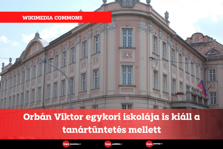 Orbán Viktor egykori iskolája is kiáll a tanártüntetés mellett
