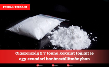Olaszország 2,7 tonna kokaint foglalt le egy ecuadori banánszállítmányban
