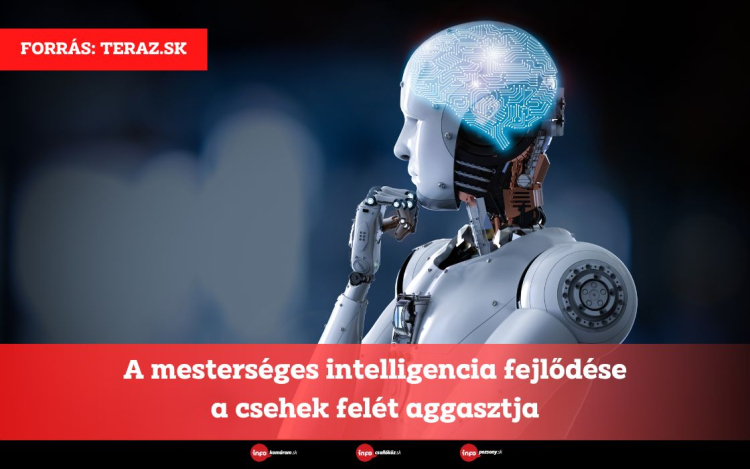 A mesterséges intelligencia fejlődése a csehek felét aggasztja