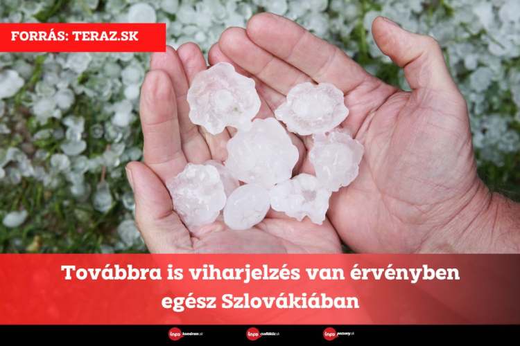 Továbbra is viharjelzés van érvényben egész Szlovákiában