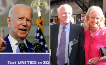 MEGLEPŐ: A republikánus McCain özvegye a demokrata Bident támogatja