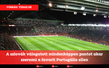 A szlovák válogatott mindenképpen pontot akar szerezni a favorit Portugália ellen