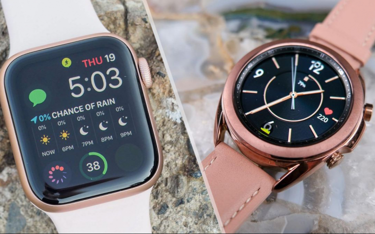 Szorongatja az Apple Watchot a Samsung okosórája
